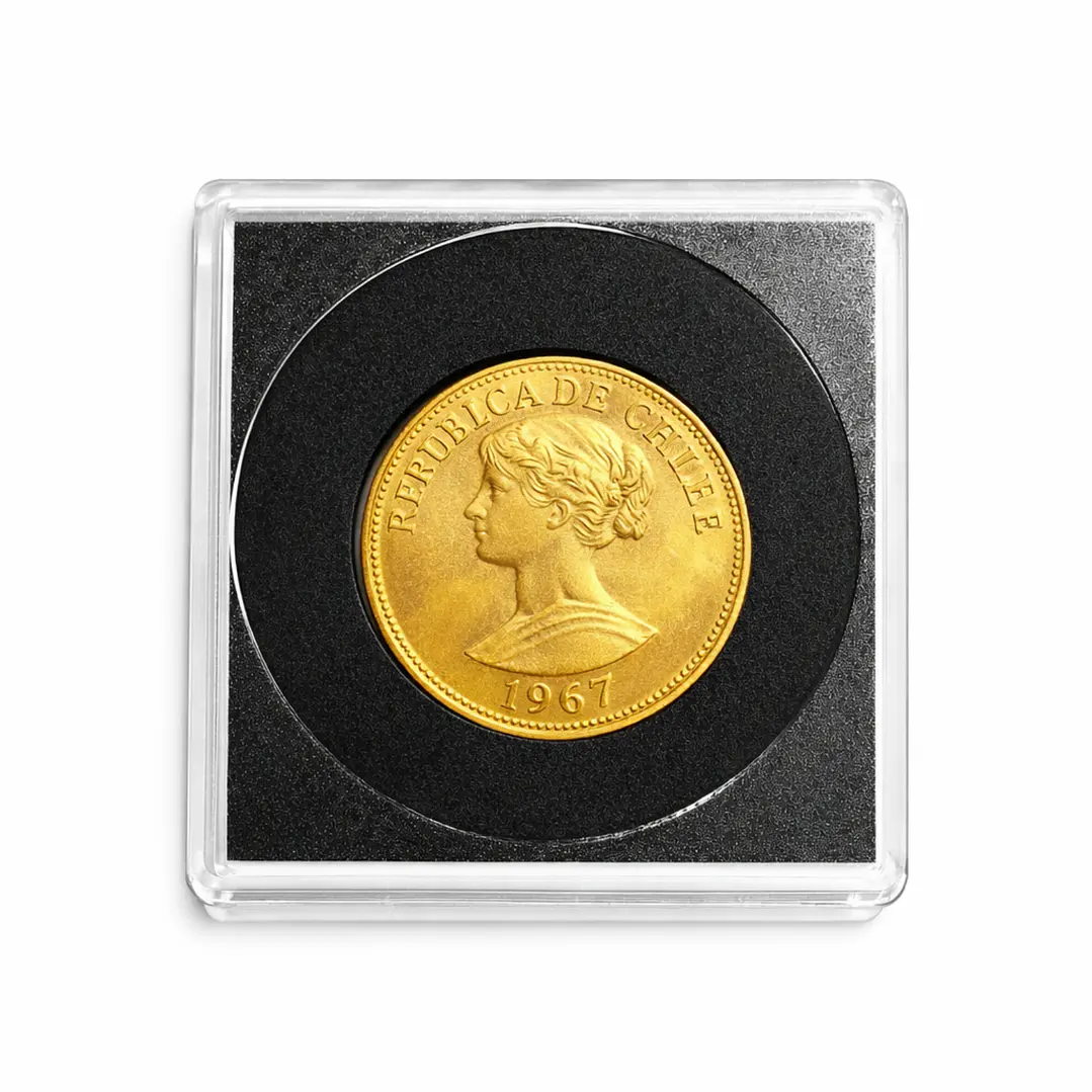 Moneda de Oro Chilena de 50 pesos año 1967 3