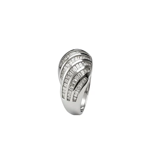 Anillo Oro Blanco 18kt Diamantes 87 Pts.