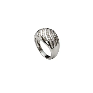 Anillo Oro Blanco 18kt Diamantes 87 Pts.