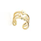 Anillo Plata Esterlina 925 Revestido en Oro 18kt Corazon y Herradura - Miniatura 3