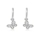 Aros de Plata Esterlina 925 Argollas Circonita Mariposa - Miniatura 1