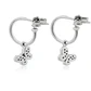 Aros de Plata Esterlina 925 Argollas Circonita Mariposa - Miniatura 2