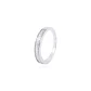 Anillo de Oro Blanco 18kt con Diamantes de Riel 18kt Riel 19 Pts Corte Brillante SI/H 16 - Miniatura 1