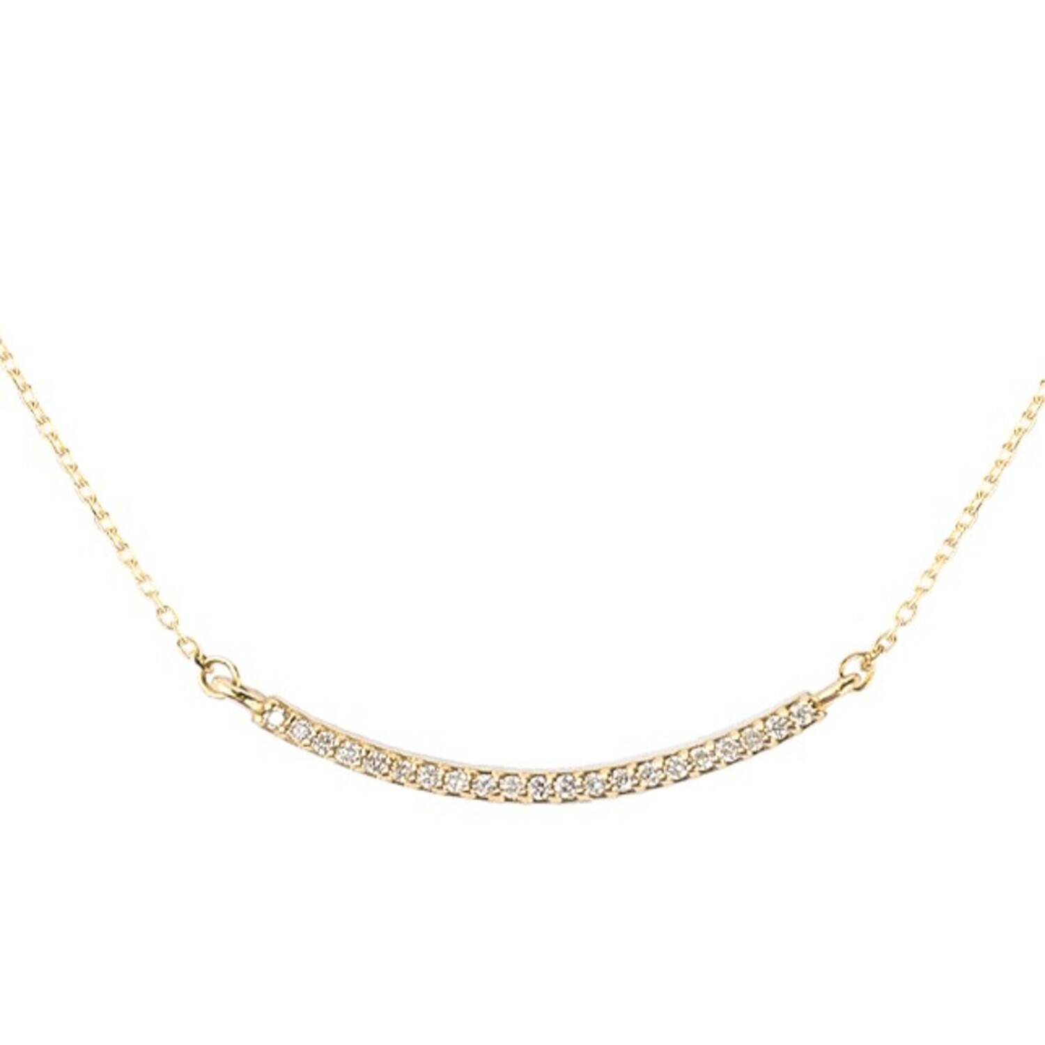 Collar de Oro Amarillo 18kt con Diamantes de 5 Pts Totales 2