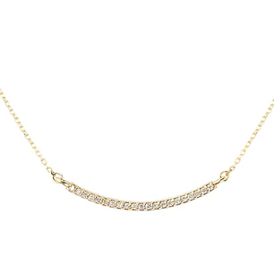 Collar de Oro Amarillo 18kt con Diamantes de 5 Pts Totales