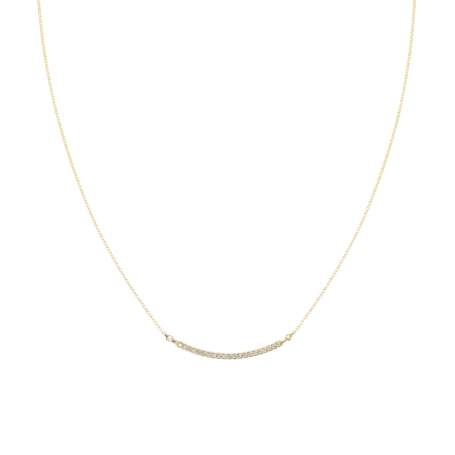 Collar de Oro Amarillo 18kt con Diamantes de 5 Pts Totales 3