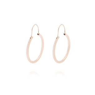 Aros Oro Miel 18kt  Argolla 22mm