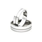 Par Argollas Matrimonio de Oro Blanco 18kt Modelo Saffy 5,5mm - Miniatura 1