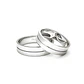 Par Argollas Matrimonio de Oro Blanco 18kt Modelo Saffy 5,5mm - Miniatura 2