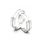 Par Argollas Matrimonio de Oro Blanco 18kt Modelo Saffy 5,5mm - Miniatura 3