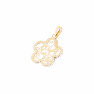 Colgante de Oro 18kt Flor Filigramas