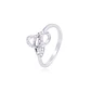 Anillo Compromiso de Oro de 18kt Nudo 13 puntos de diamante - Miniatura 1