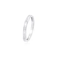 Anillo Compromiso Oro Blanco 18kt Riel 10 Pts - Miniatura 1