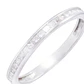 Anillo Compromiso Oro Blanco 18kt Riel 10 Pts - Miniatura 2