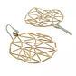 Aros de Plata Esterlina 925 Rombo Bicolor Revestido en Oro 18kt - Miniatura 2
