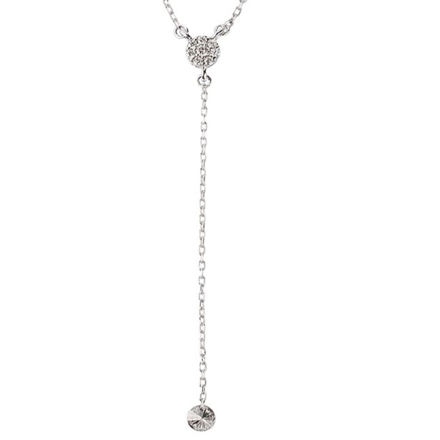 Collar de Oro 18kt con Diamantes de 17 Pts SI/H Totales Corte Brillante 2