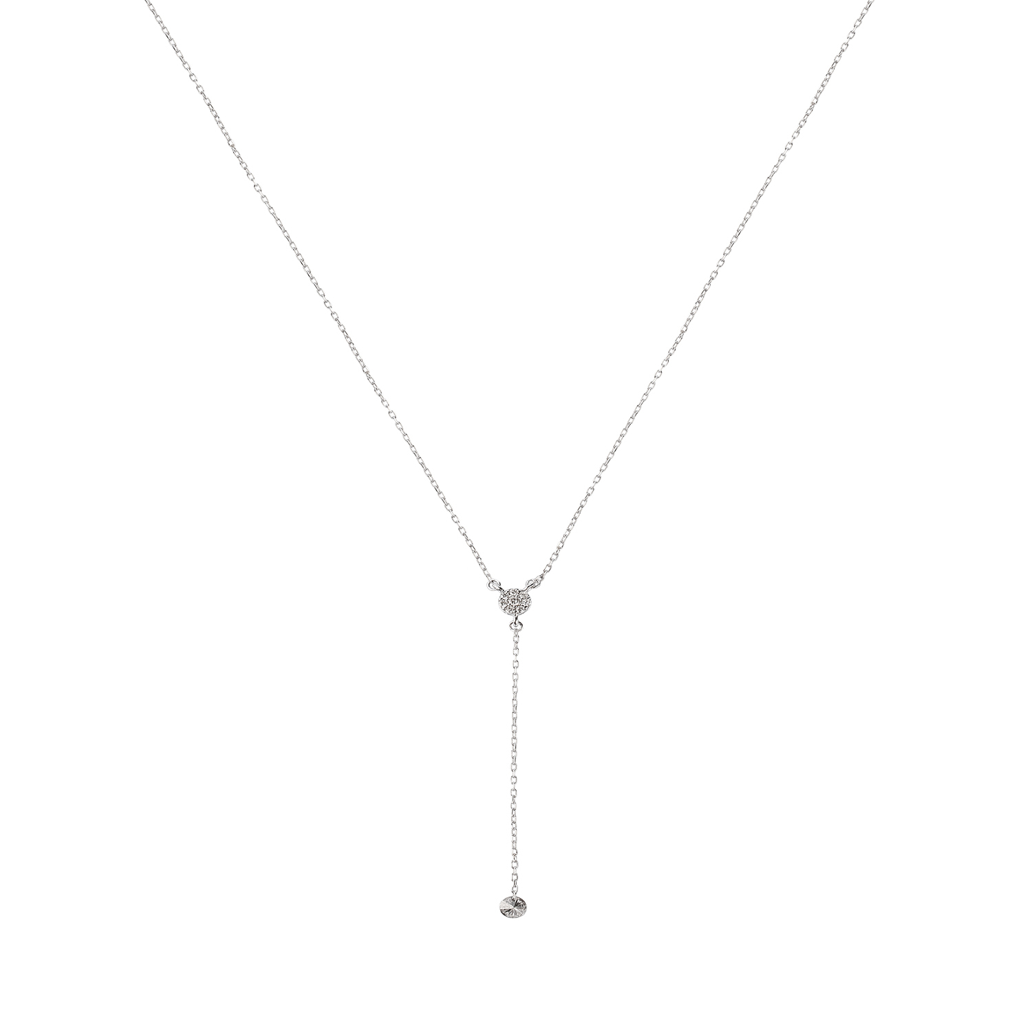 Collar de Oro 18kt con Diamantes de 17 Pts SI/H Totales Corte Brillante 3