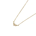 Collar Oro Amarillo 18kt Linea Circonita Baguette