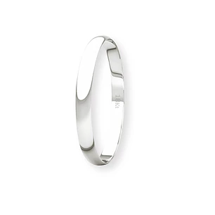 Argolla Matrimonio Ilusión de Oro Blanco 18kt Inglés Verona de 2,0mm