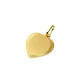 Colgante Oro Miel 18kt Placa Corazón BordeTallado - Miniatura 3