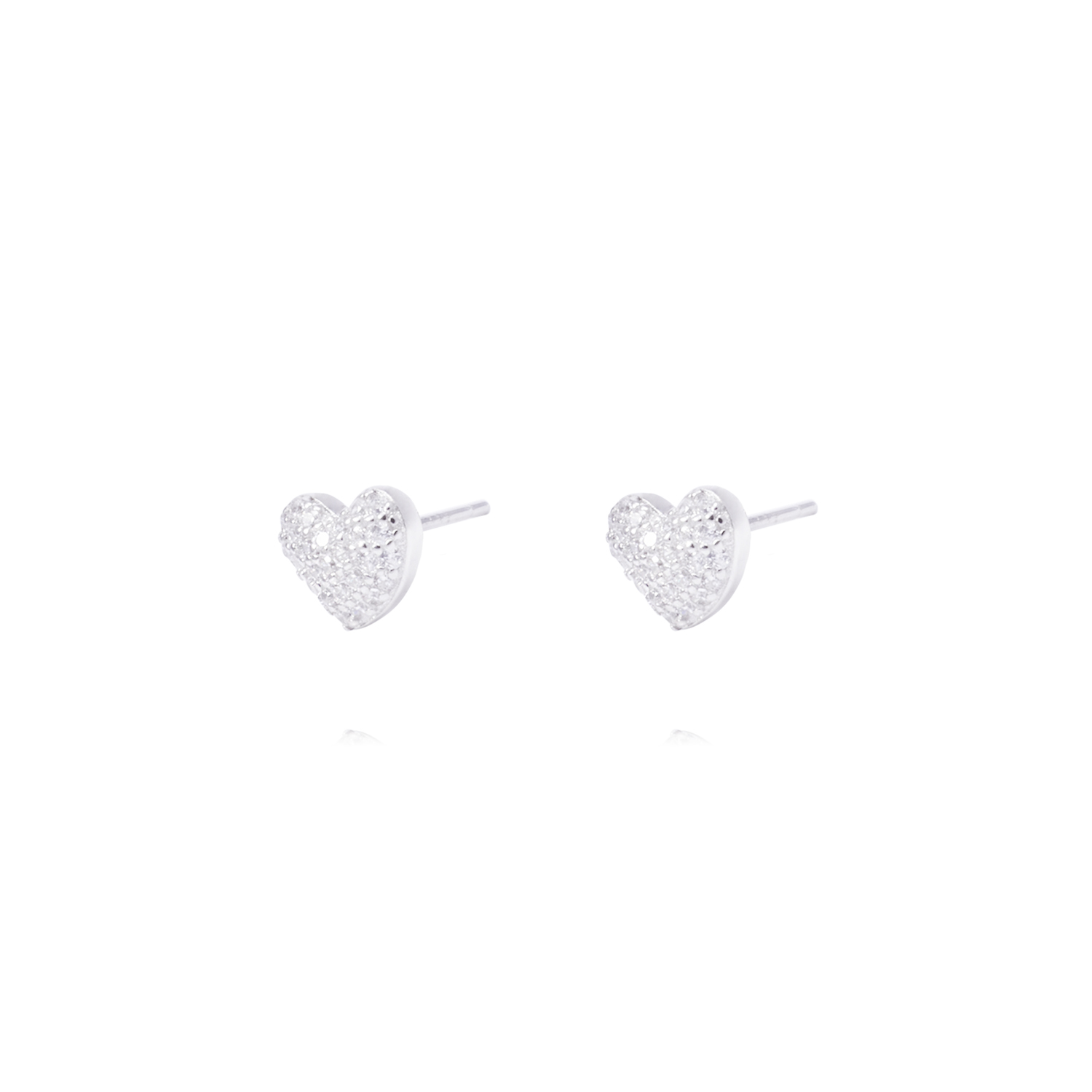 Aros Plata Esterlina 925 Corazones con Relieve 1