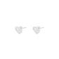 Aros Plata Esterlina 925 Corazones con Relieve - Miniatura 1