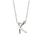 Collar de Plata Esterlina 925 Letra K - Miniatura 2