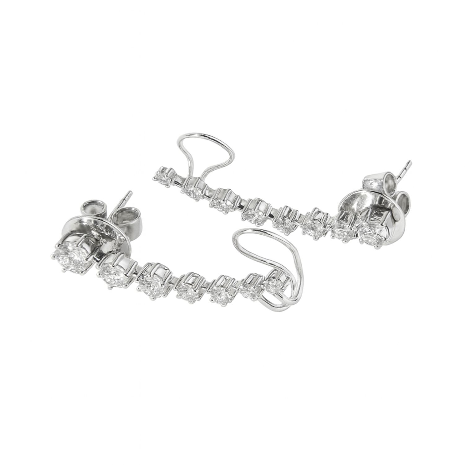 Aros Oro 18kt Diamantes 1,3 Qts Total | Danielle Costantini 1