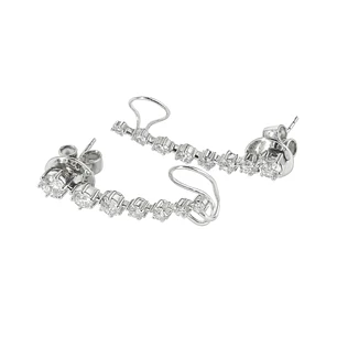 Aros Oro 18kt Diamantes 1,3 Qts Total | Danielle Costantini