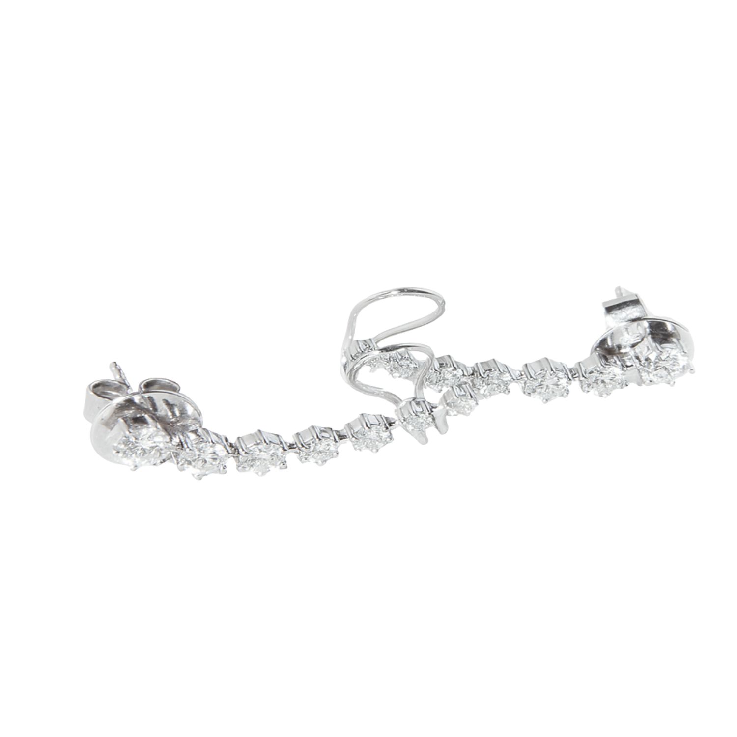 Aros Oro 18kt Diamantes 1,3 Qts Total | Danielle Costantini 2
