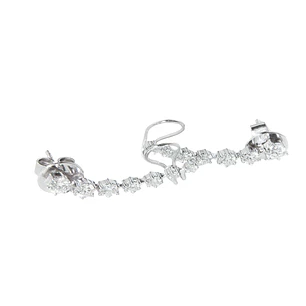 Aros Oro 18kt Diamantes 1,3 Qts Total | Danielle Costantini