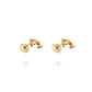 Aros de Oro 9kt Delfín Pequeño - Miniatura 3