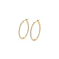Aros Oro Amarillo 18kt Diamantes 33Pts Argollas Grandes - Miniatura 1