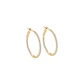 Aros Oro Amarillo 18kt Diamantes 33Pts Argollas Grandes - Miniatura 2