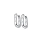 Aros Oro Blanco 18kt Diamantes Argollas 40 Pts - Miniatura 2