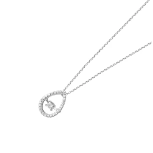 Collar de Oro 18kt con Diamantes Ovalado