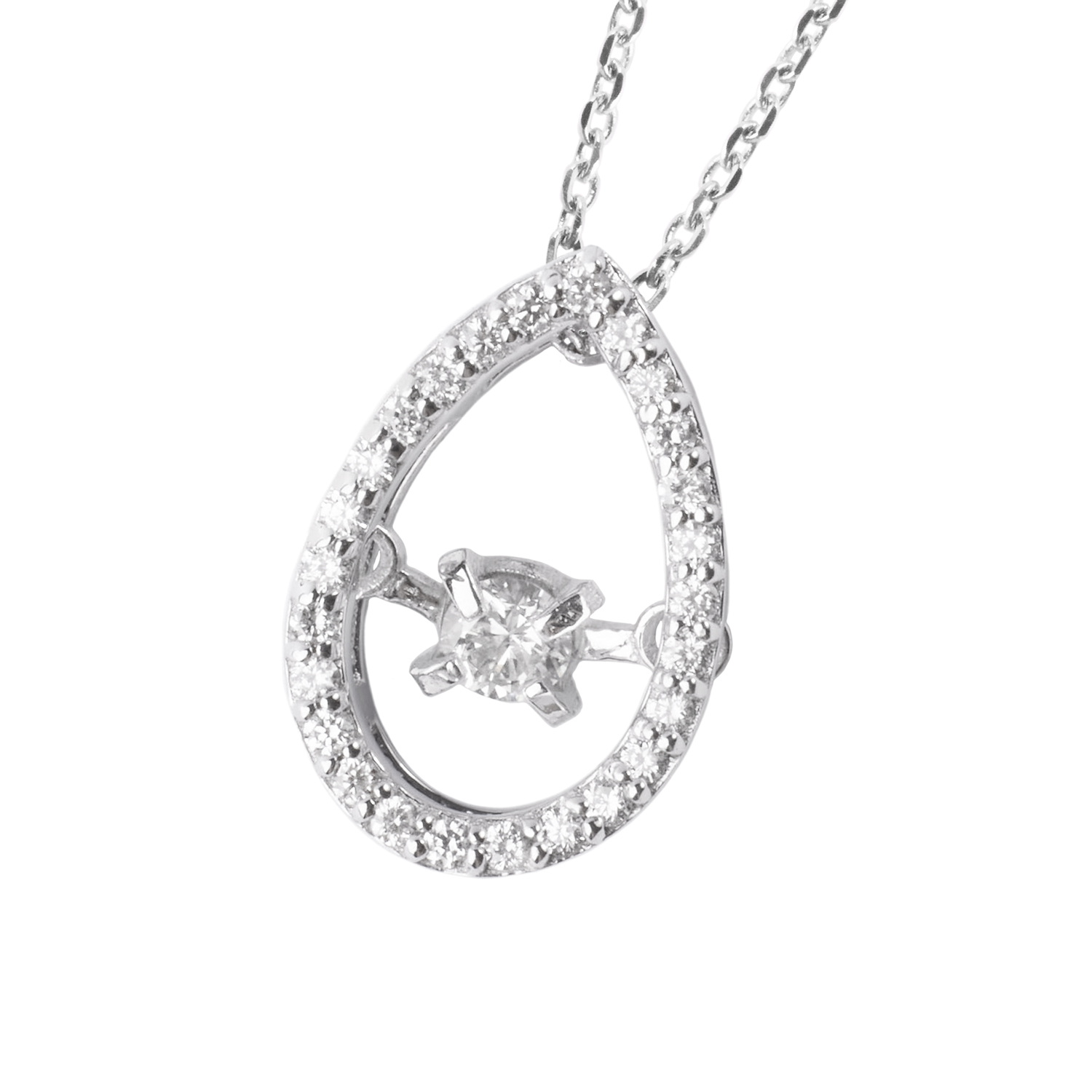 Collar de Oro 18kt con Diamantes Ovalado 2