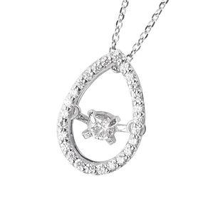 Collar de Oro 18kt con Diamantes Ovalado