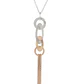 Collar de Plata Esterlina 925 Circulos Rose Revestido en Oro 18kt - Miniatura 2