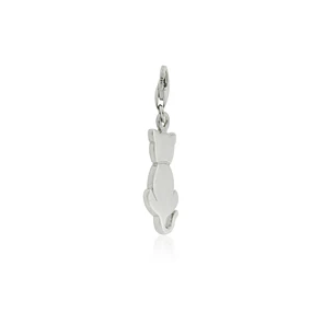 Colgante de Plata Esterlina 925 Gato Liso
