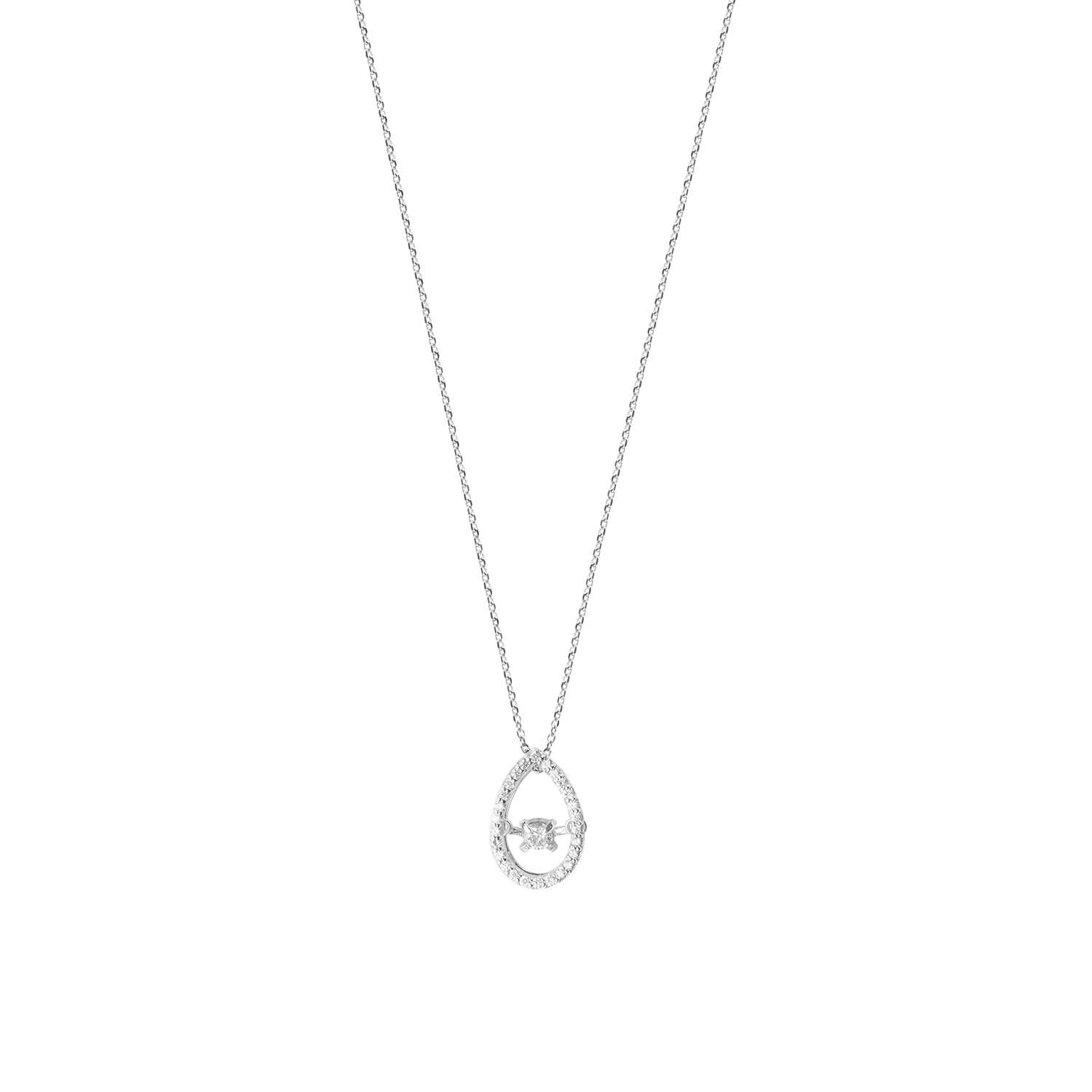 Collar de Oro 18kt con Diamantes Ovalado 3