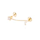 Piercing de Oro de 18kt Circón con colgante - Miniatura 1