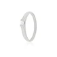 Anillo Compromiso Oro Blanco 18kt  Nantes 1x12ptos Diamante - Miniatura 1