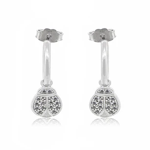Aros de Plata Esterlina 925 Chinita Circonita