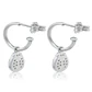 Aros de Plata Esterlina 925 Chinita Circonita - Miniatura 2