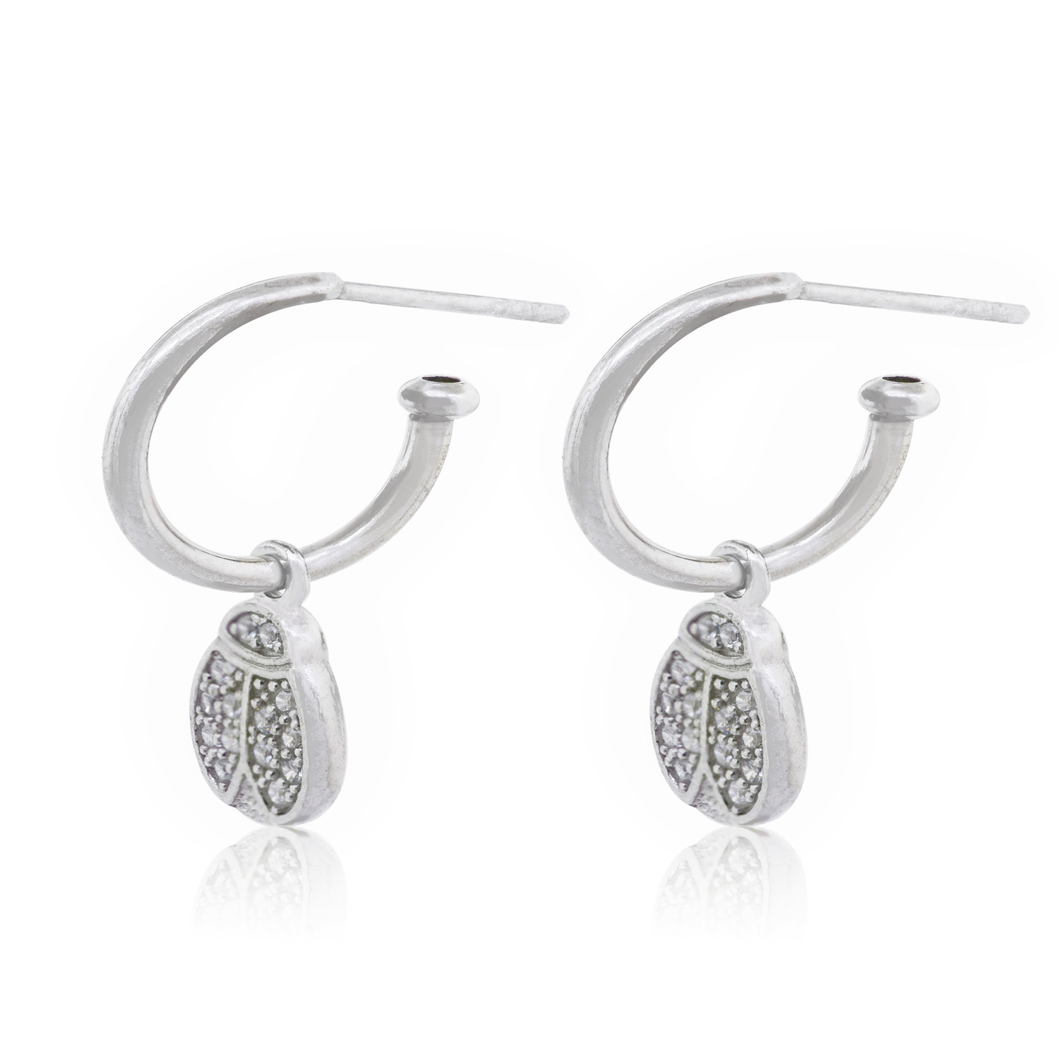 Aros de Plata Esterlina 925 Chinita Circonita 3