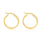 Aros de Oro 18kt Argollas Mediana Satinada - Miniatura 3