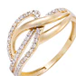Anillo de Oro 18kt Entrelazado Circonita - Miniatura 2
