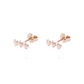 Aros Oro Miel 18kt Tres Corazón - Miniatura 1
