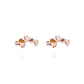 Aros Oro Miel 18kt Tres Corazón - Miniatura 3